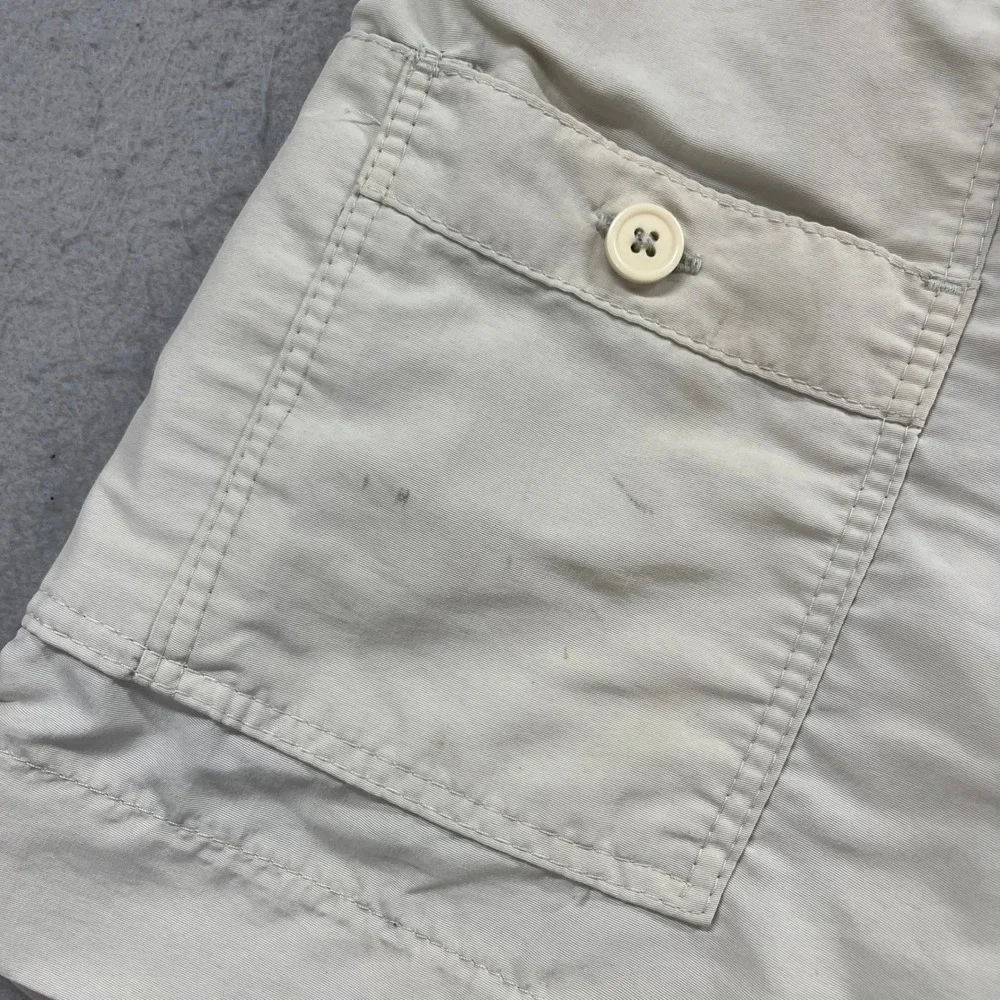 AFTCO Fishing Shorts Boys 28 Tan Nylon Cargo Utility Outdoor Gorpcore Angler